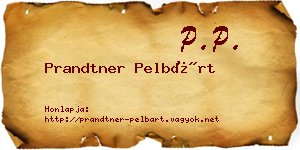 Prandtner Pelbárt névjegykártya